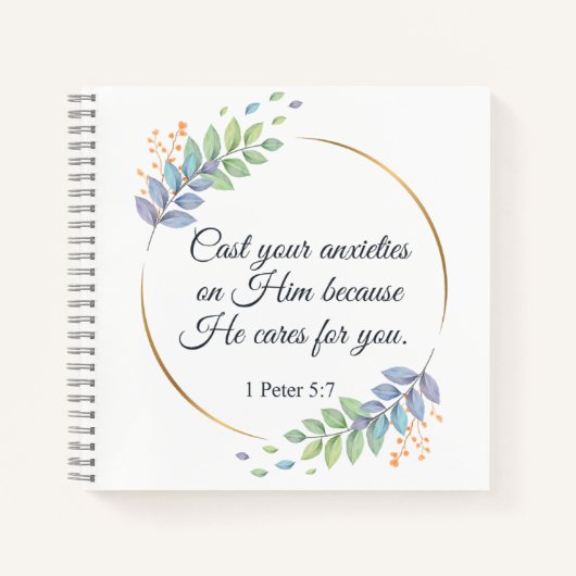 Posez vos angoisses sur Lui 1 Pierre 5:7 Journal (Devant)