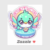 Posez votre autocollant Cares Hummingbird (Feuille)