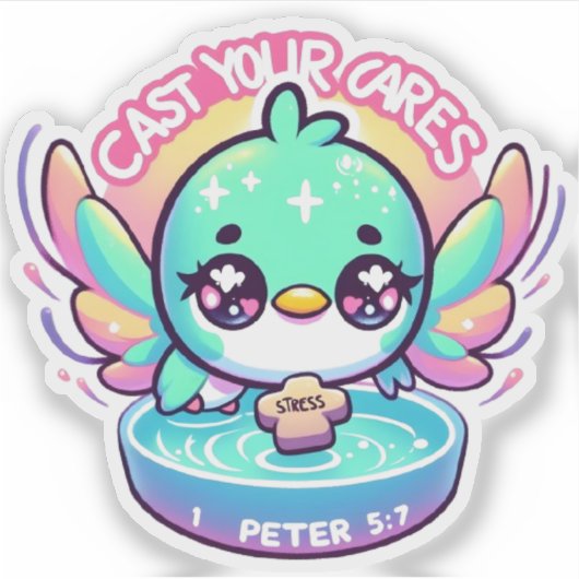 Posez votre autocollant Cares Hummingbird (Devant)