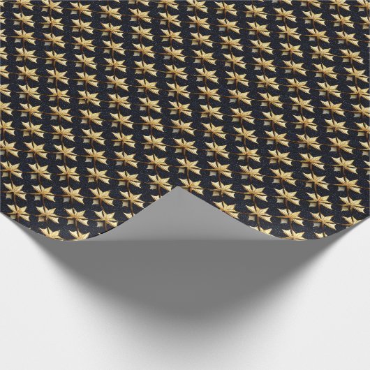 Posh and Classy Patrimonium - Elegant Gold en Blue Cadeaupapier (Hoek)