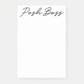 Posh Boss 4x6 Minimale plakbiljetten Post-it® Notes (Voorkant)