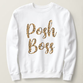 Posh Boss Leopard Gedrukt Pullover Sweatshirt
