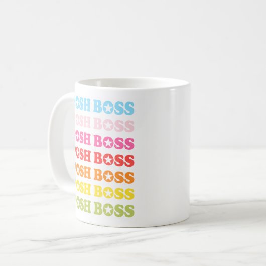 Posh Boss Star Studios Rainbow Coffee Mug (Devant gauche)