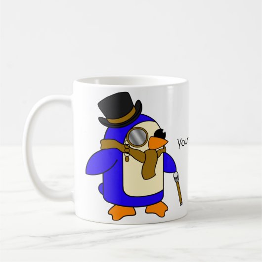 Posh Brown pinguins Koffiemok (Links)