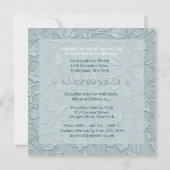 Posh Cats Aqua Blue bruiloft uitnodiging (Achterkant)