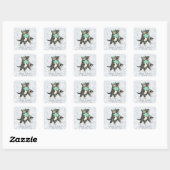 Posh Cats Aqua - Sticker Sparkle Argent (Feuille)