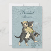 Posh Cats Invitation à la douche nuptiale (Devant)