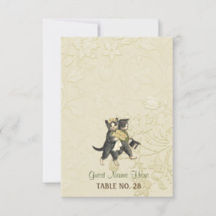 Posh Cats Ivory Mariage Carte d'Escort 2
