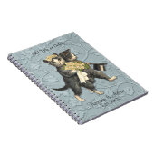 Posh Cats Wedding Blue Notitieboek (Rechterzijde)