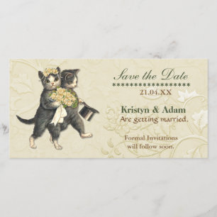 Posh Cats Wedding Save the Date