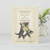 Posh Cats Wedding Save the Date (Staand voorkant)