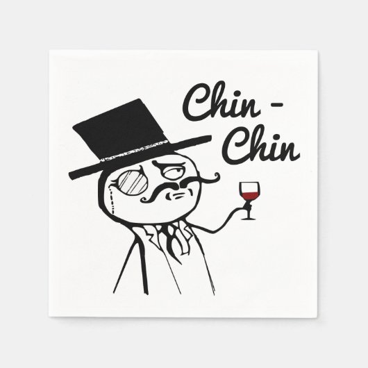 Posh Chap met toplijn met bovenste hat Servet (Voorkant)