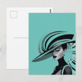 POSH CHIQUE COLLECTIE #1 (BLAUWGROEN) Briefkaart (Voorkant / Achterkant)