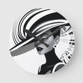 POSH CHIQUE COLLECTIE #1 (WIT) POSTER RONDE KLOK