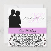 Posh Couple Faire-part de mariage (Devant)