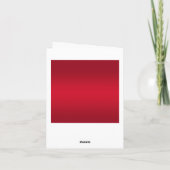 Posh Gem Bow & Lint 40e Verjaardag Bedankkaart (Achterkant)