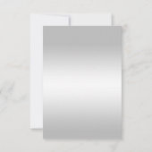 Posh Gem Bow & Ruban 60ème Mariage RSVP (Dos)