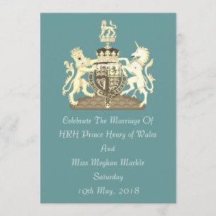 Posh Harry en Meghan koninklijke bruiloft op maat Kaart