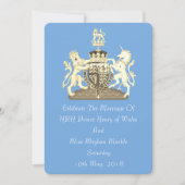 Posh Harry en Meghan koninklijke huwelijksuitnodig Kaart (Voorkant)