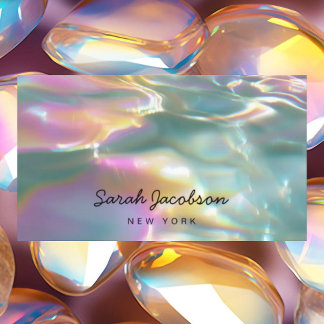 Posh Luxury Opal Iridescent Style Visitekaartje