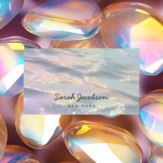 Posh Luxury Opal Iridescent Style Visitekaartje