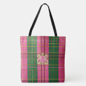 Posh Monogramme rose et Sac fourre-tout vert en pl (Devant)
