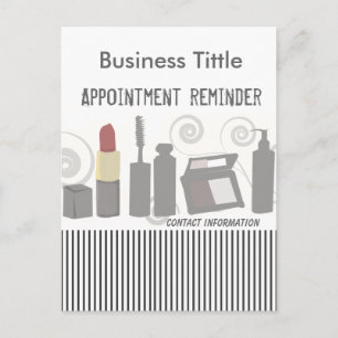 Posh Party Beauty Fashion Make-up & Gezicht Uitnodiging Briefkaart