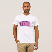 Posh periodiek table name shirt (Voorkant volledig)