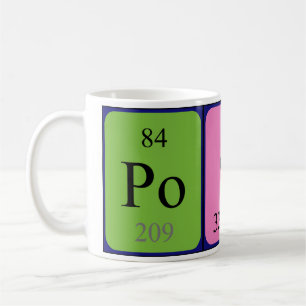 Posh periodieke table name mok