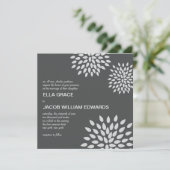 Posh Petals | Argent | FAIRE-PART DE MARIAGE (Debout devant)