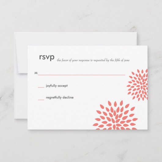 Posh Petals | Corail | RSVP (Devant)