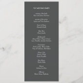Posh Petals | koraal | Ceremony-programma Programma (Achterkant)
