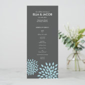 Posh Petals | schemering | ceremonieprogramma Programma (Staand voorkant)