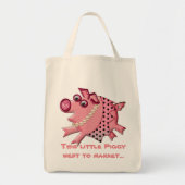 Posh Piggy gaat winkelen (gepersonaliseerd) Tote Bag (Voorkant)