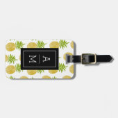 Posh Pineapple Monogrammed Bagagelabel (Voorkant horizontaal)