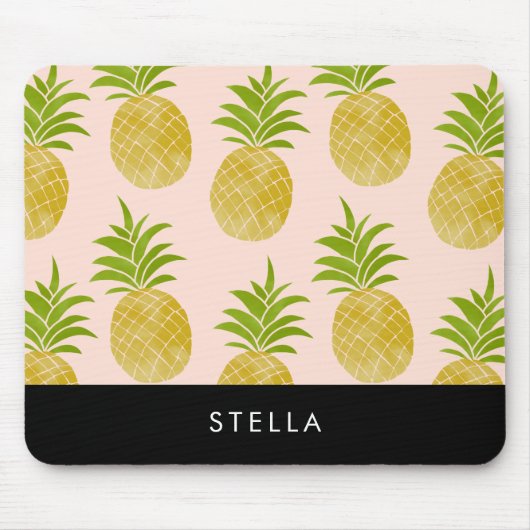 Posh Pineapple Mousepad Muismat (Voorkant)