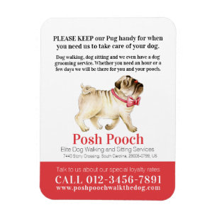 Posh pooch, schattig rondlopen van honden magneet