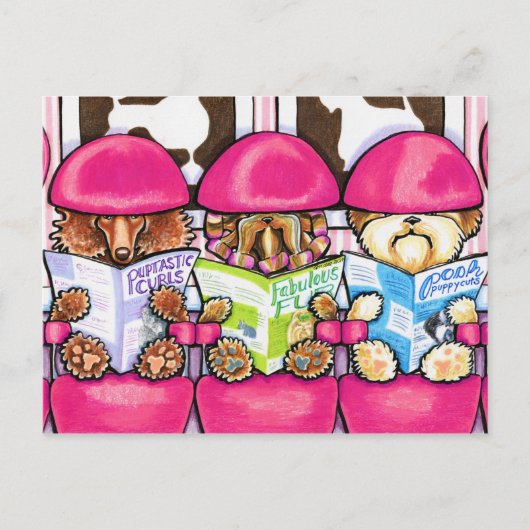 Posh Pup Salon Briefkaart (Voorkant)