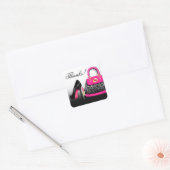 Posh Purse Dank u Vierkante Sticker (Envelop)