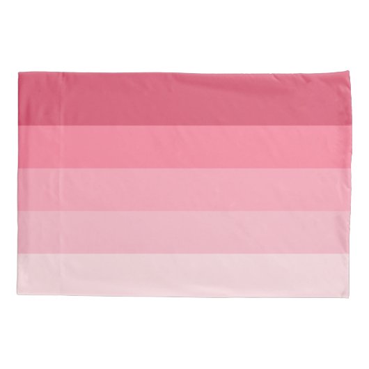 Posh roze retro Stripes gradiënt - gigantisch mono Kussensloop (Achterkant)