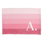 Posh roze retro Stripes gradiënt - gigantisch mono Kussensloop (Voorkant)