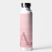 Posh roze retro Stripes gradiënt - gigantisch mono Waterfles (Links)