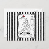 Posh Wardrobe Striped Room Briefkaart (Voorkant / Achterkant)