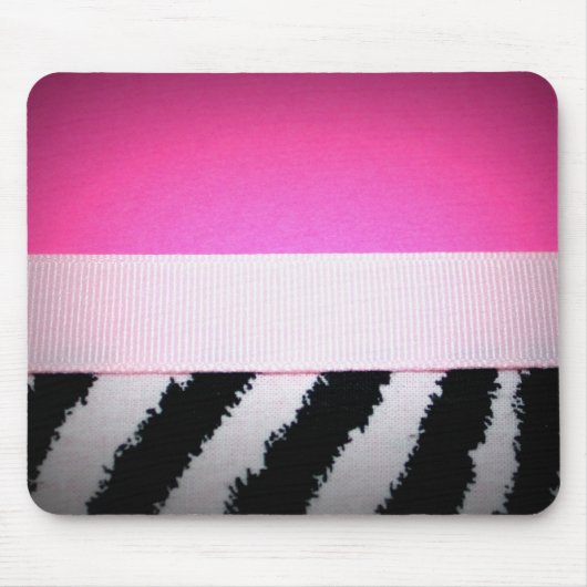 Posh Zebra Mousepad Muismat (Voorkant)