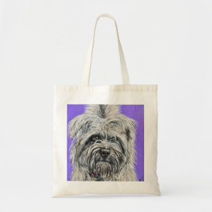Posie the Cairn Terrier Painting Tote Bag
