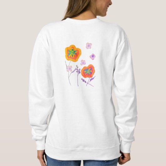 Posies Abstracte Kunst om te Draag Trui (Achterkant)