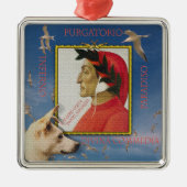 Posing met Dante Alighieri Metalen Ornament (Voorkant)