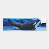 Posing Orca Bumpersticker (Voorkant)