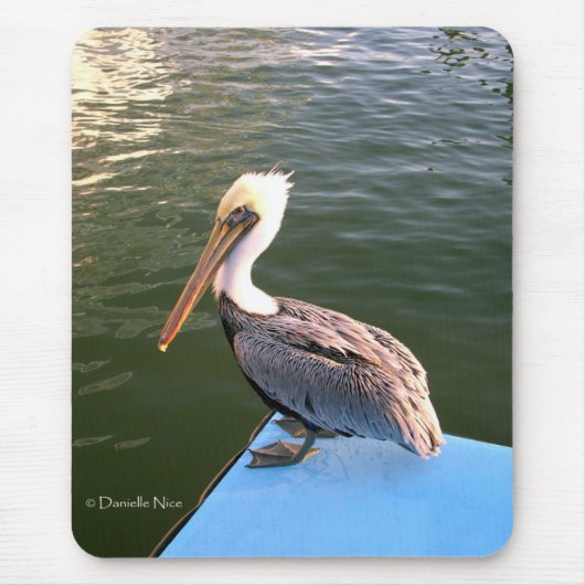 Posing Pelican Mousepad Muismat (Voorkant)