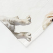 Posing Yellow Lab Fleece Deken (Hoek)